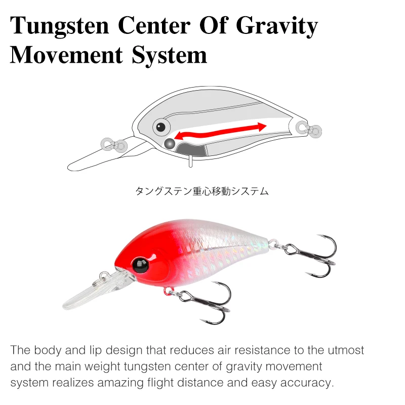 TSURINOYA-señuelo de pesca flotante 59F, cebo de Crankbait, 59mm, 13g - imagen 5