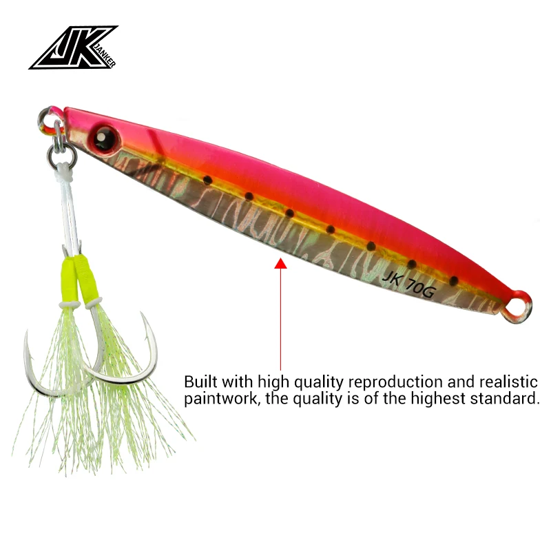 JK SD Speedy Jig señuelo luminoso para pesca en agua salada, Jigging lento, Pitching, Vertical, Artificial - imagen 5