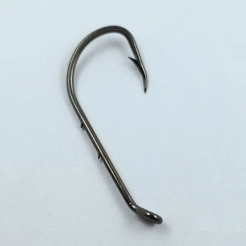 Soporte para cebo de pesca, gancho doble con púas, soporte para cebo de acero al carbono, ganchos individuales con púas, lote de 10 piezas en oferta - imagen 3