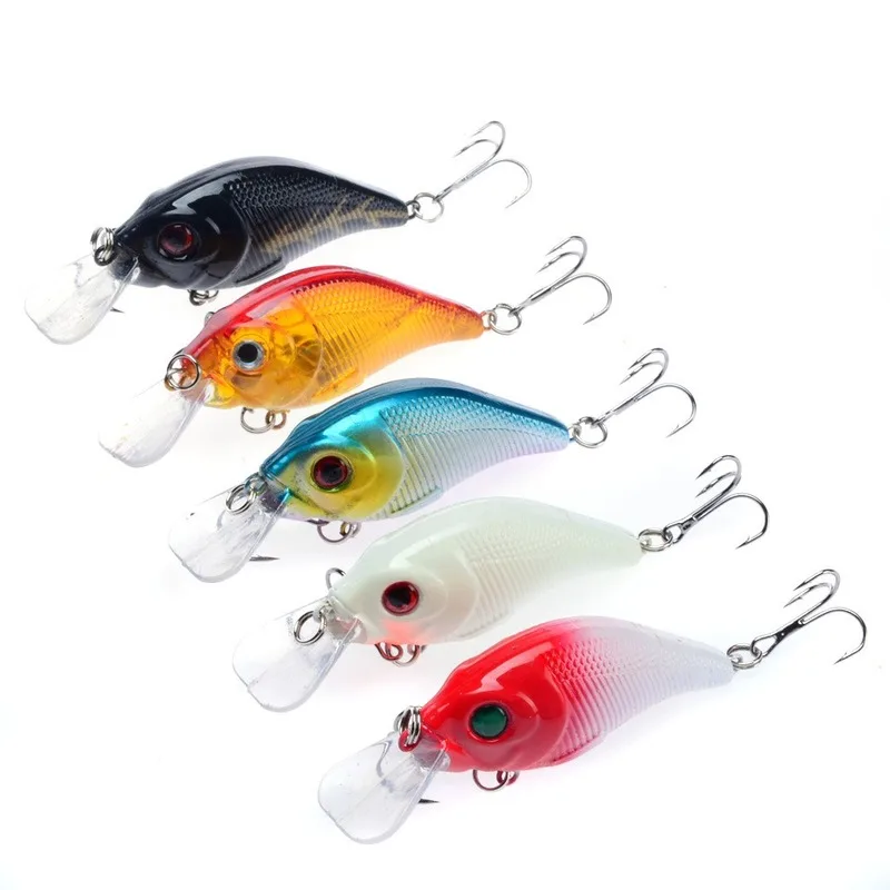 Señuelo de pesca flotante biónico Wobbler, cebo Artificial duro, ojos 3D, señuelo de lubina, 75mm, 11,2g - imagen 3