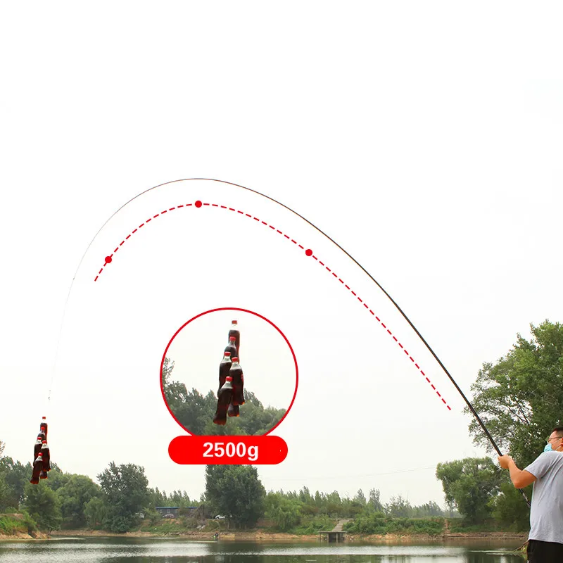 Caña De pescar De sección larga, caña De mano superdura, fibra De carbono, aparejo De pescado para aguas profundas, 8m-16m, 19 28 Tune, 46T - imagen 4