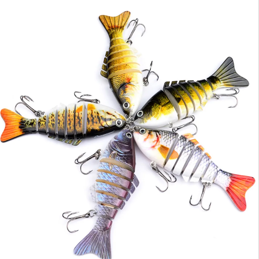 Señuelo de pesca articulado de múltiples secciones, 10cm, 15,5g, Wobbler, Crankbait, cebo duro Artificial, Swimbait, aparejos de pesca de carpa, 1 Uds. - imagen 2