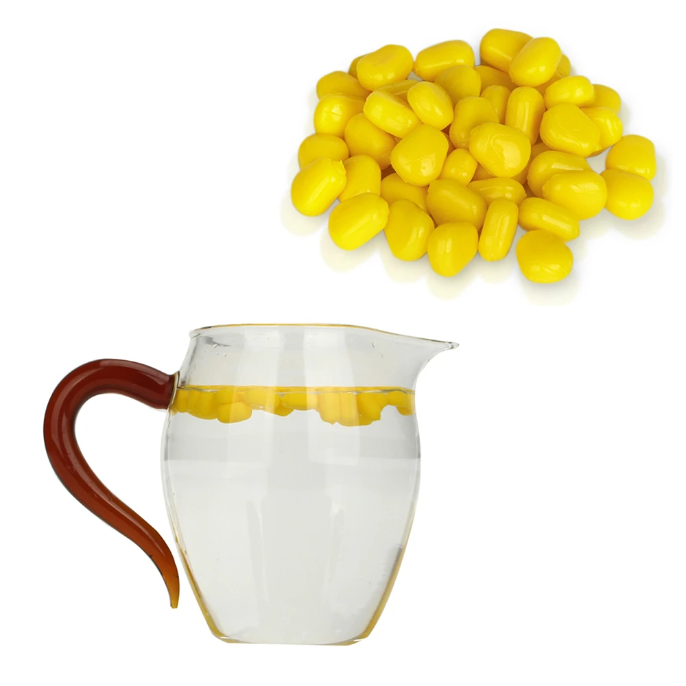 DNDYUJU-Boilies flotantes de maíz de pesca de alta calidad, señuelo saborizado suave, cebo de carpa de hierba, cebo de plástico suave de silicona Artificial - imagen 3