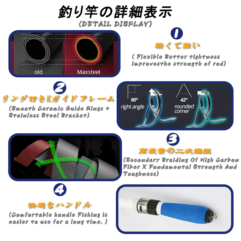 Caña De pescar telescópica pequeña, accesorio para pescar, ultraligera, Olta - imagen 3