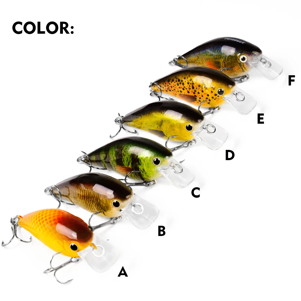 PROBEROS-señuelo de pesca Topwater Crankbait, 7cm, 13g, Artificial, Wobblers, Crank Bait, lubina, trucha, carpa, aparejos de pesca, 6 piezas - imagen 3