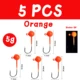 5pcs orange 5g