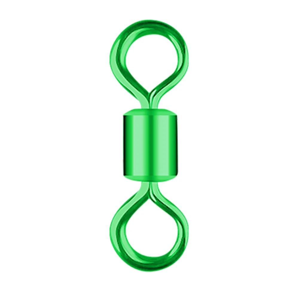 DNDYUJU-conector de señuelos de anillo sólido giratorio, rodamiento de barril de pesca, 5 colores, accesorios de aparejos de pesca, herramienta de pesca, 100 Uds. - imagen 5