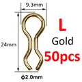 L  50pcs  Gold