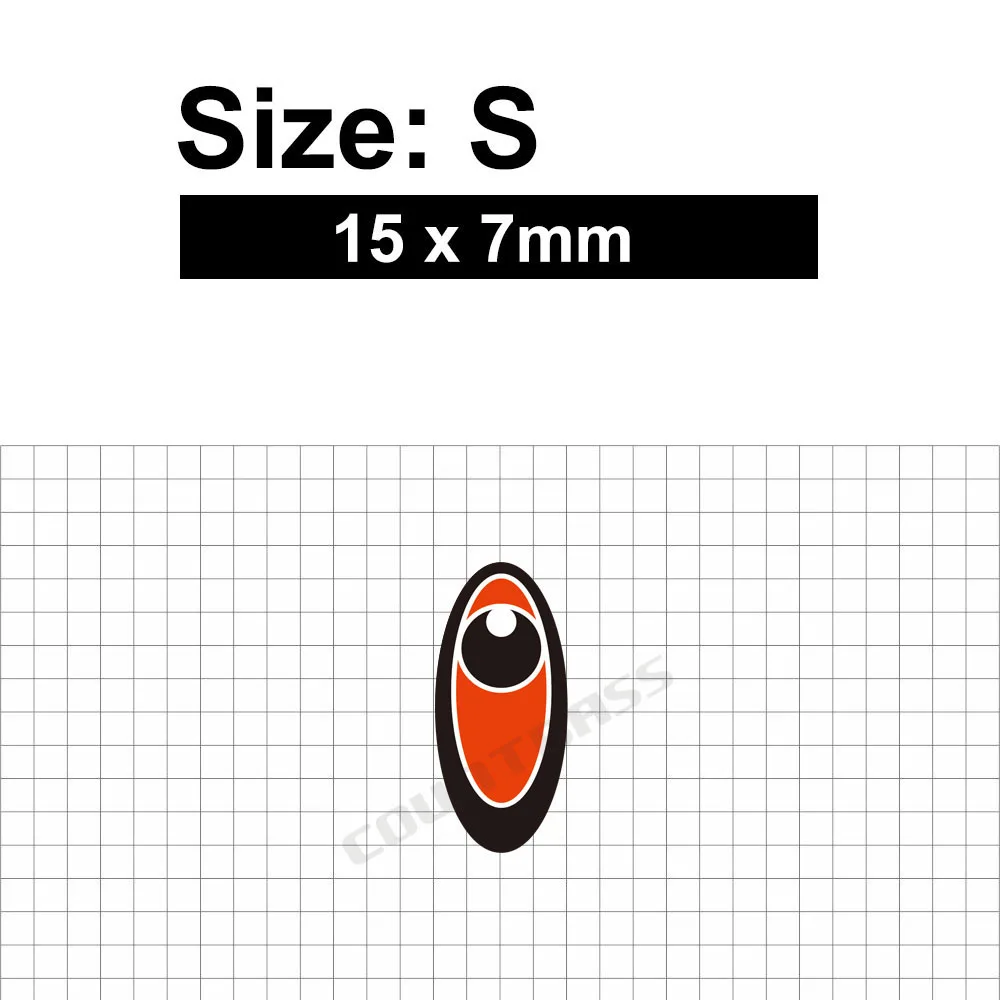 Countbass 100 Uds accesorios de pesca, señuelos de pesca holográficos láser 2D ojos para plantillas de metal Señuelos de pesca de espuma - imagen 4