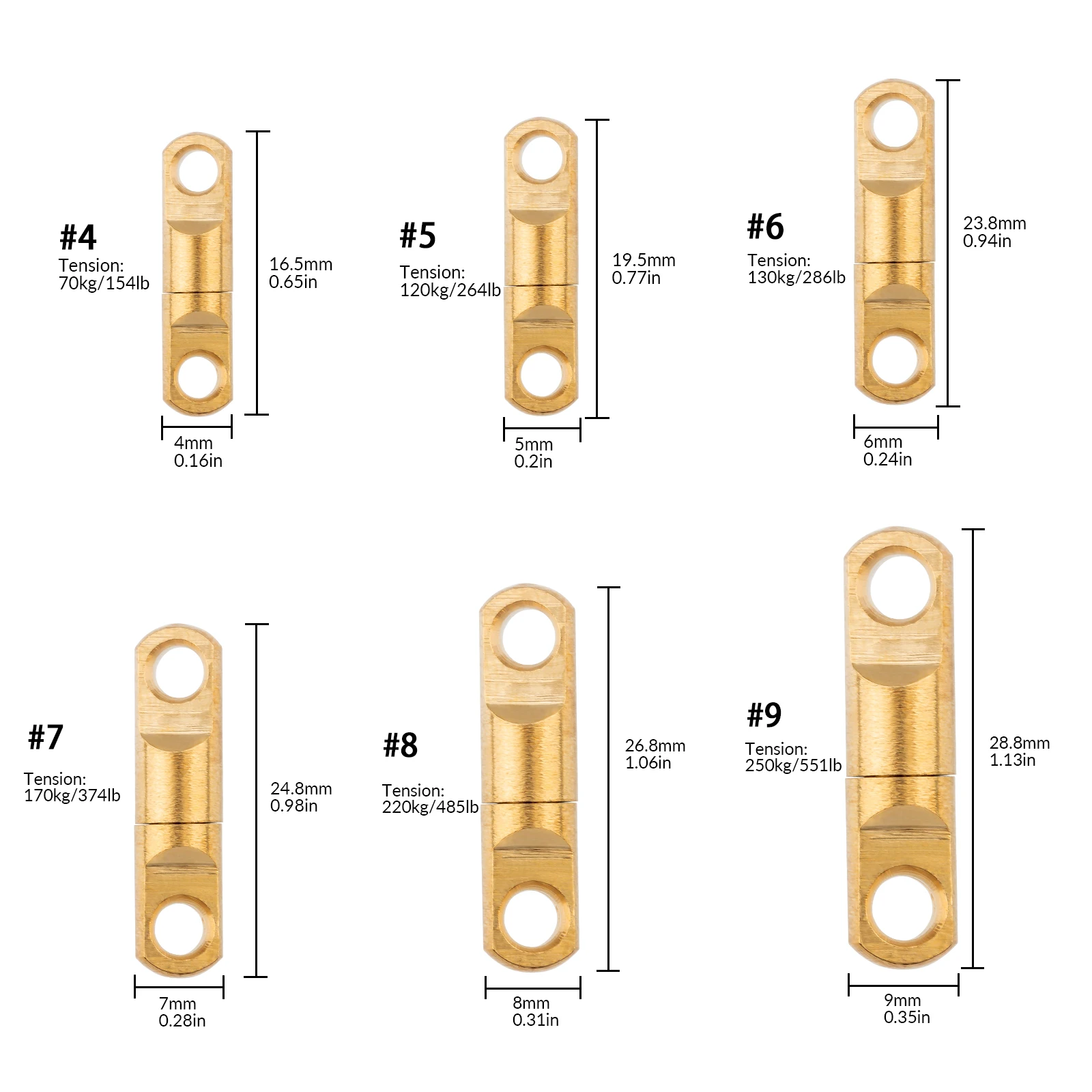 THKFISH 20 piezas giratorios sólidos para anillo de pesca columna giratoria rodamiento anzuelos de pesca conector de señuelos accesorios de pesca - imagen 5