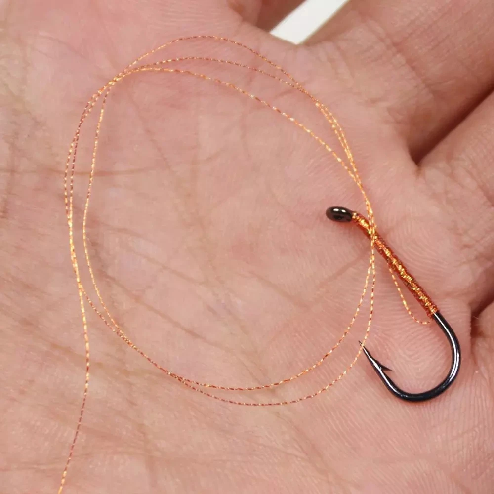 Wifreo 150D hilo de oropel metálico, serpentina de Ninfa, línea de Color perla para atado de anzuelos de plantilla - imagen 5