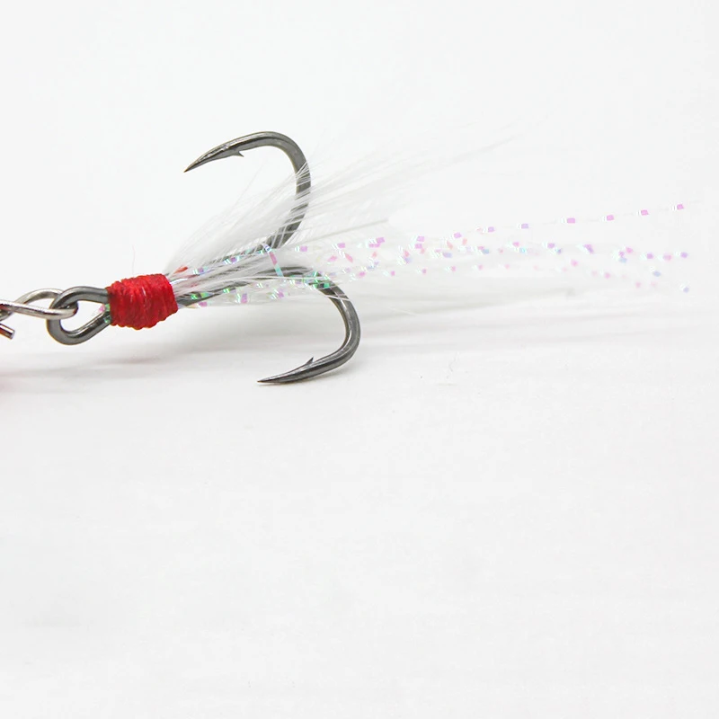 Señuelo giratorio de pesca con lentejuelas, 9g/6,5 cm, Wobbler, con pluma, aparejos de pesca para lubina, trucha, perca, Lucio, herramienta de señuelo, 1 ud. - imagen 4