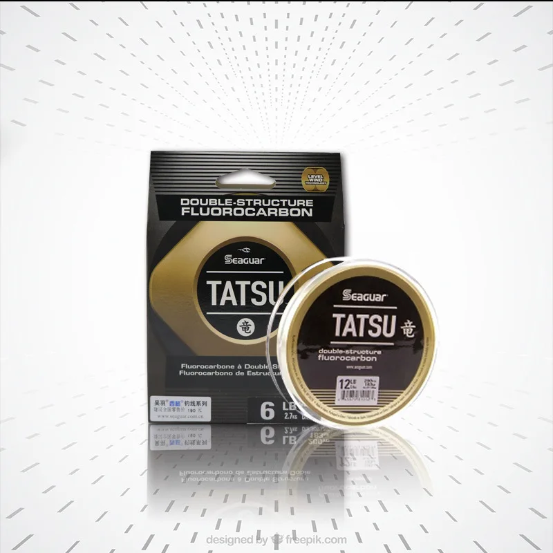 Seaguar-línea de pesca de fluorocarbono Tatsu, 183M/200YDS, 6LB-15LB, revestimiento, gran oferta, nailon, carbono, agua salada - imagen 3