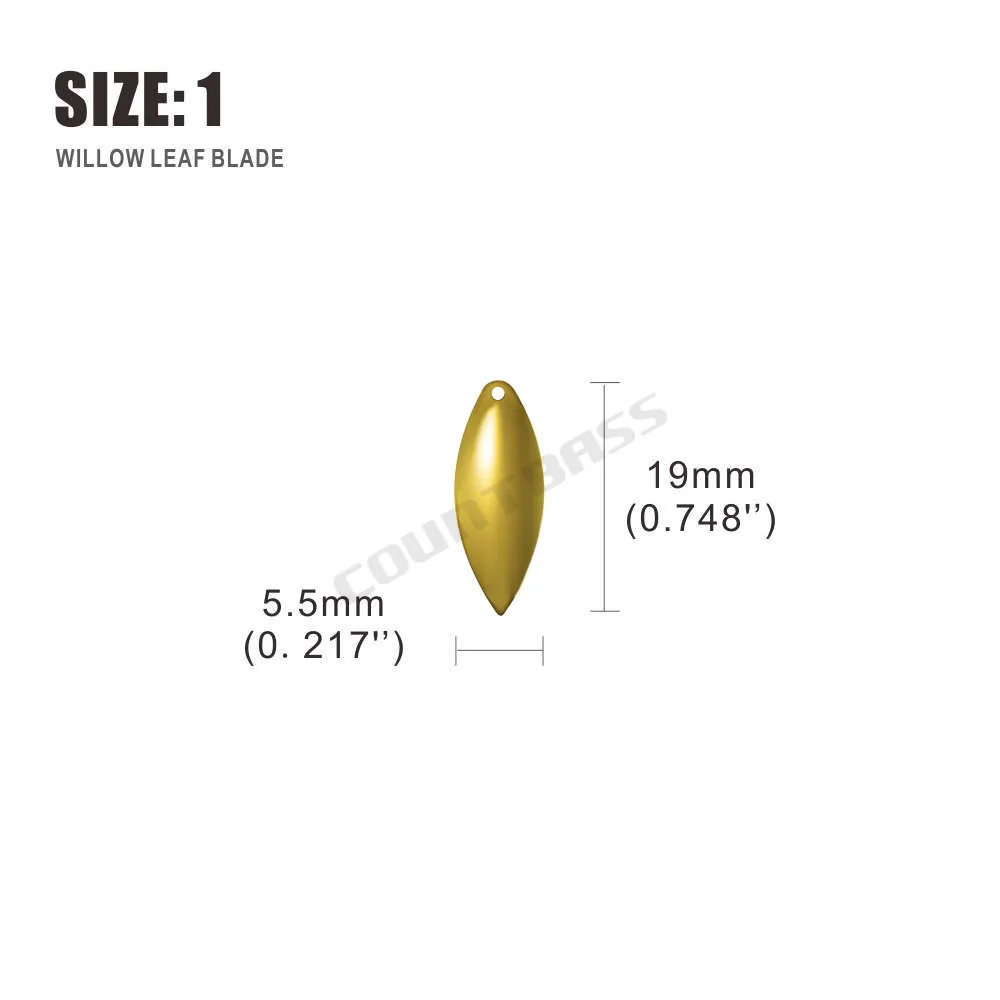 Descubra la elegancia de la hoja de sauce un señuelo de pesca versátil y elegante