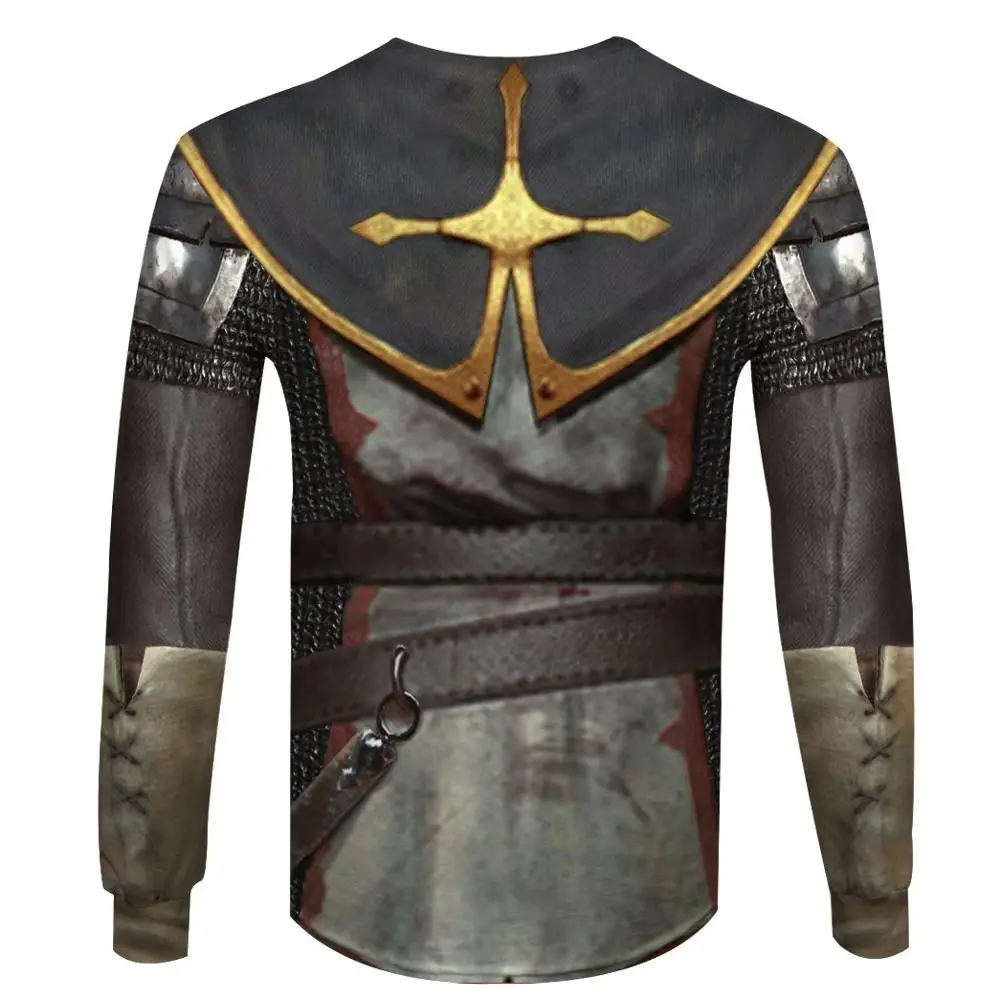 Sudadera con capucha con estampado 3D de los caballeros templarios para hombre y mujer, ropa de calle informal, envío directo, 2019 - imagen 4