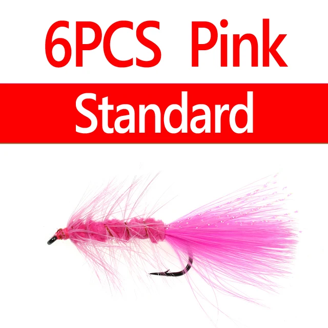 6pcs Standard Pink