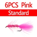 6pcs Standard Pink