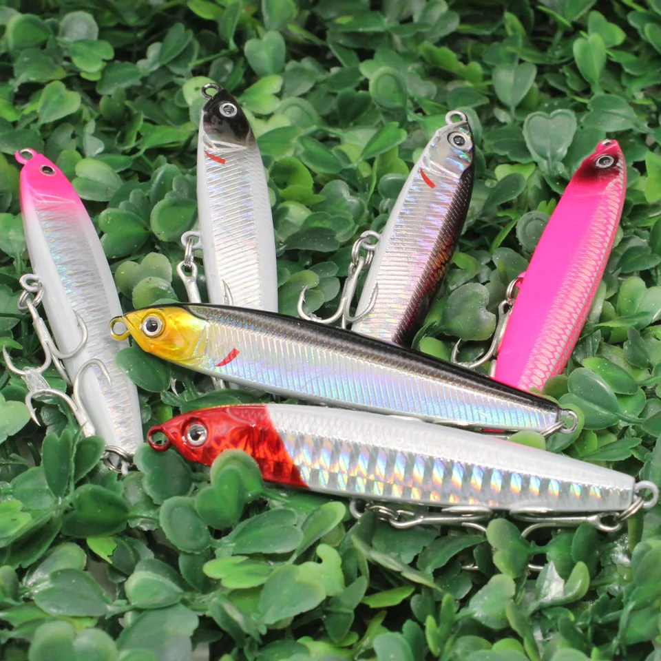 Señuelo de pesca de lápiz minnow que se hunde, cebo duro de metal, cebo artificial wobbler para pesca jigging, 10g, 14g, 18g - imagen 4