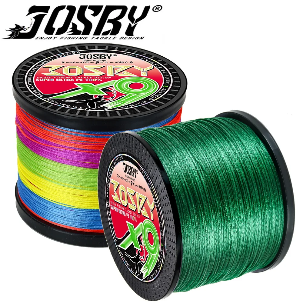 JOSBY-línea trenzada de pesca, multifilamento japonés de 300M, 500M, 1000M, 9 hebras de PE, accesorios de alambre para carpa de agua salada - imagen 3