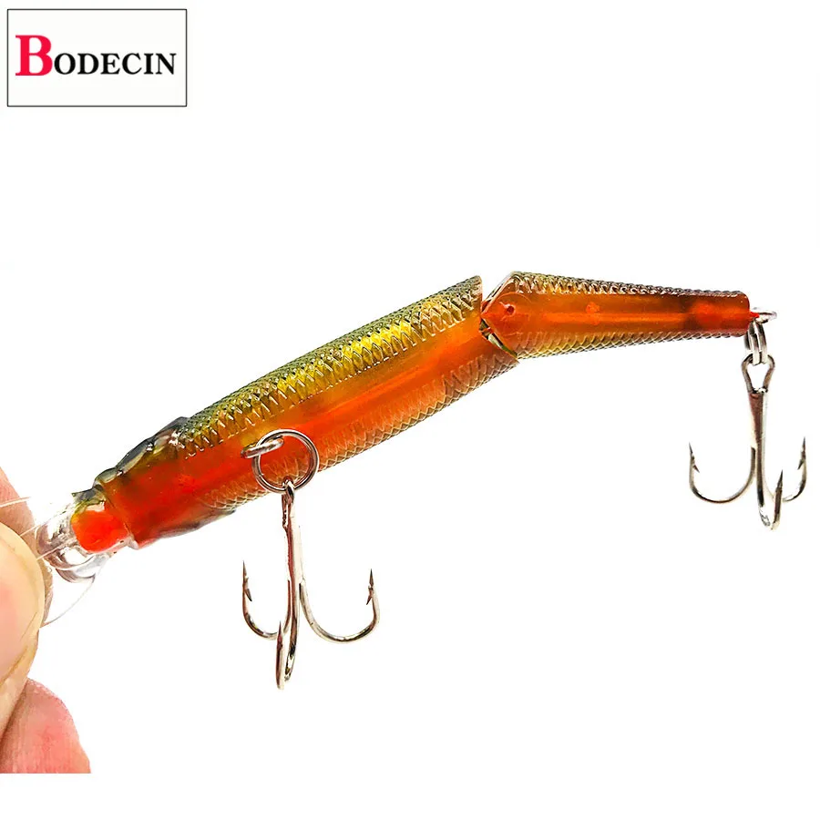 Wobblers-señuelo de pesca de 9cm y 7,7G, cebo Artificial para carpas, piscardo, Pike Trolling 2 Jointed Swimbait Crankbait - imagen 2