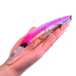 Señuelos de pesca superiores, cebo de pesca de 7 "-17,78 cm/0,963oz-27,31g, aparejos de pesca, 10 colores, cebos de lubina, 1 ud.