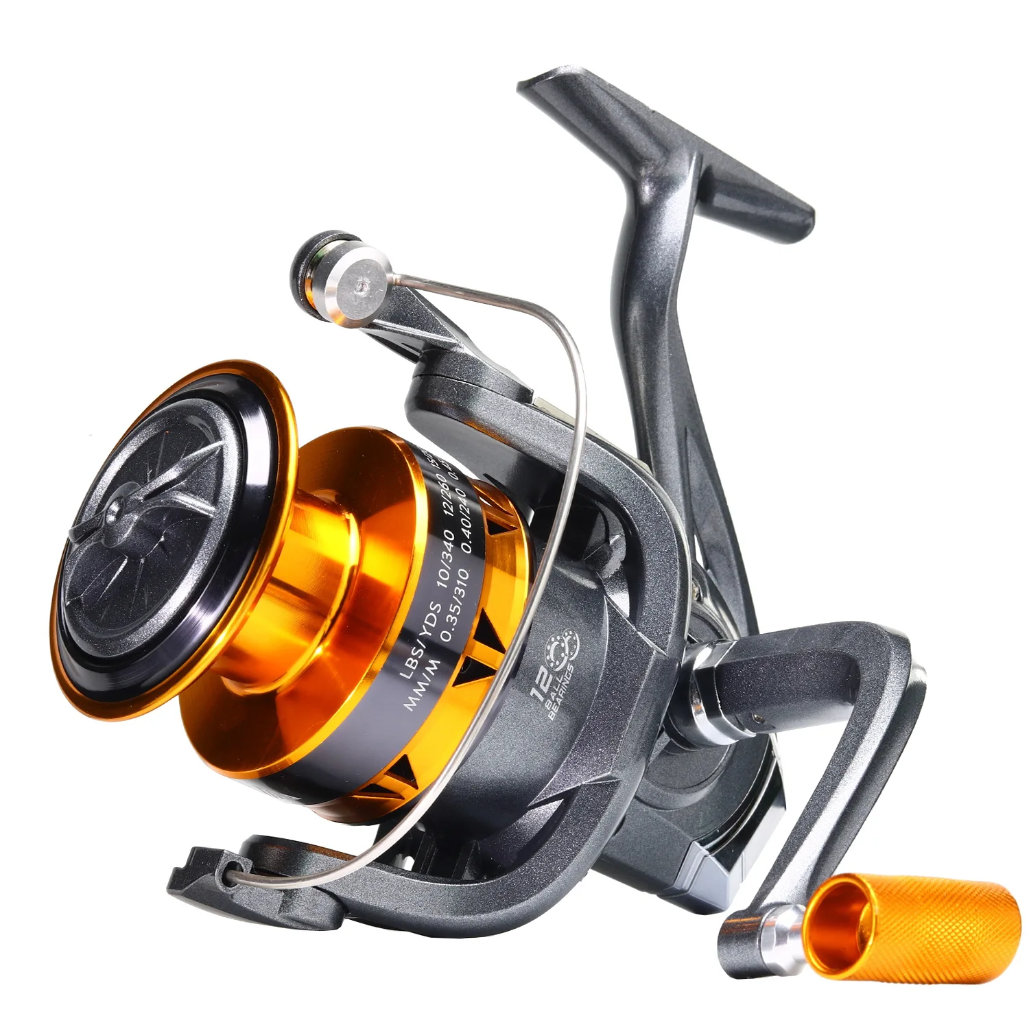 Este carrete de pesca de alto rendimiento está diseñado para precisión y durabilidad