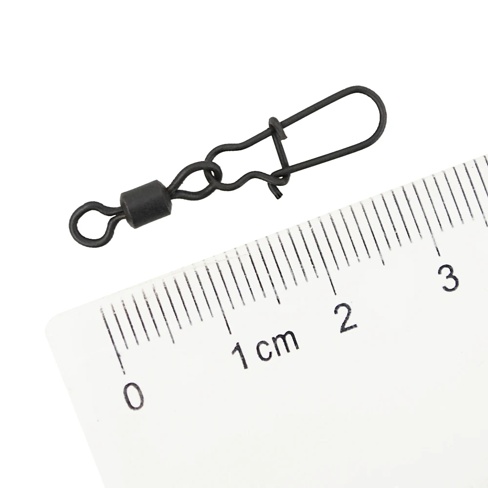 20 piezas para pesca de carpa, accesorio giratorio de cambio rápido, color negro mate, AG139 - imagen 4