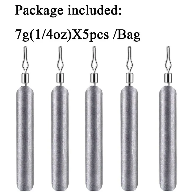 5pcs 7g sinkers