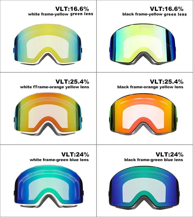 Mosodo-Gafas de esquí de diseño cilíndrico para hombre y mujer, lentes de esquí alpino para nieve, campo de visión Ultra ancho - imagen 4