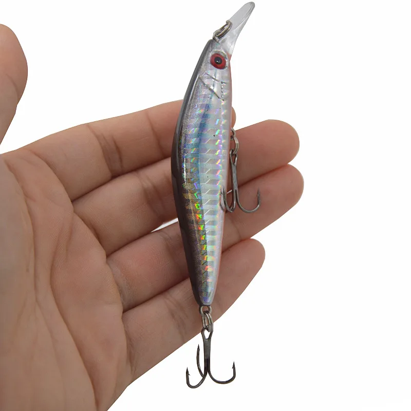 Señuelo de pesca duro que se hunde Minnow, señuelos artificiales de 12g/9,5 cm, anzuelo triple de agua dulce y de mar, 1 pieza, venta - imagen 2