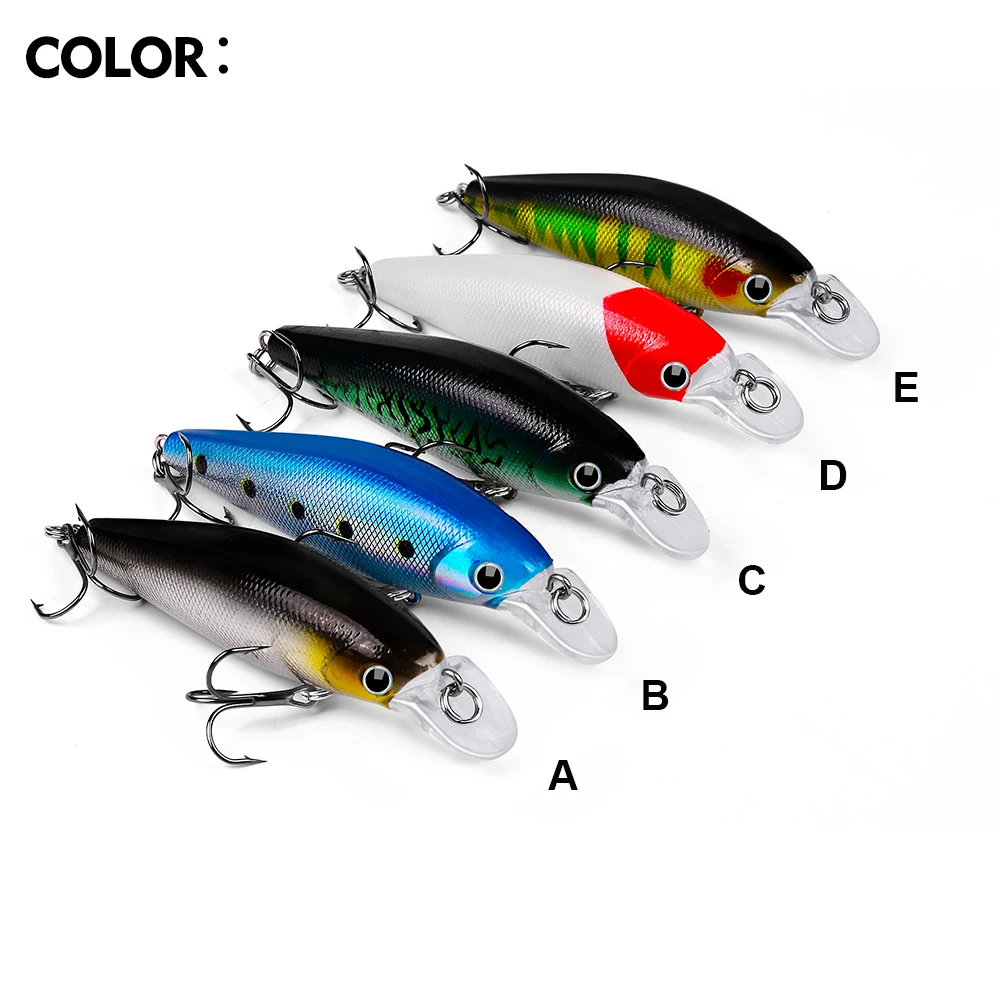 PROBEROS-señuelo de pesca de buceo, cebo de pececillos ruidosos, Wobblers, Swimbait duro Artificial, aparejos de pesca Topwater, 9cm-10,5g, 5 uds. - imagen 4