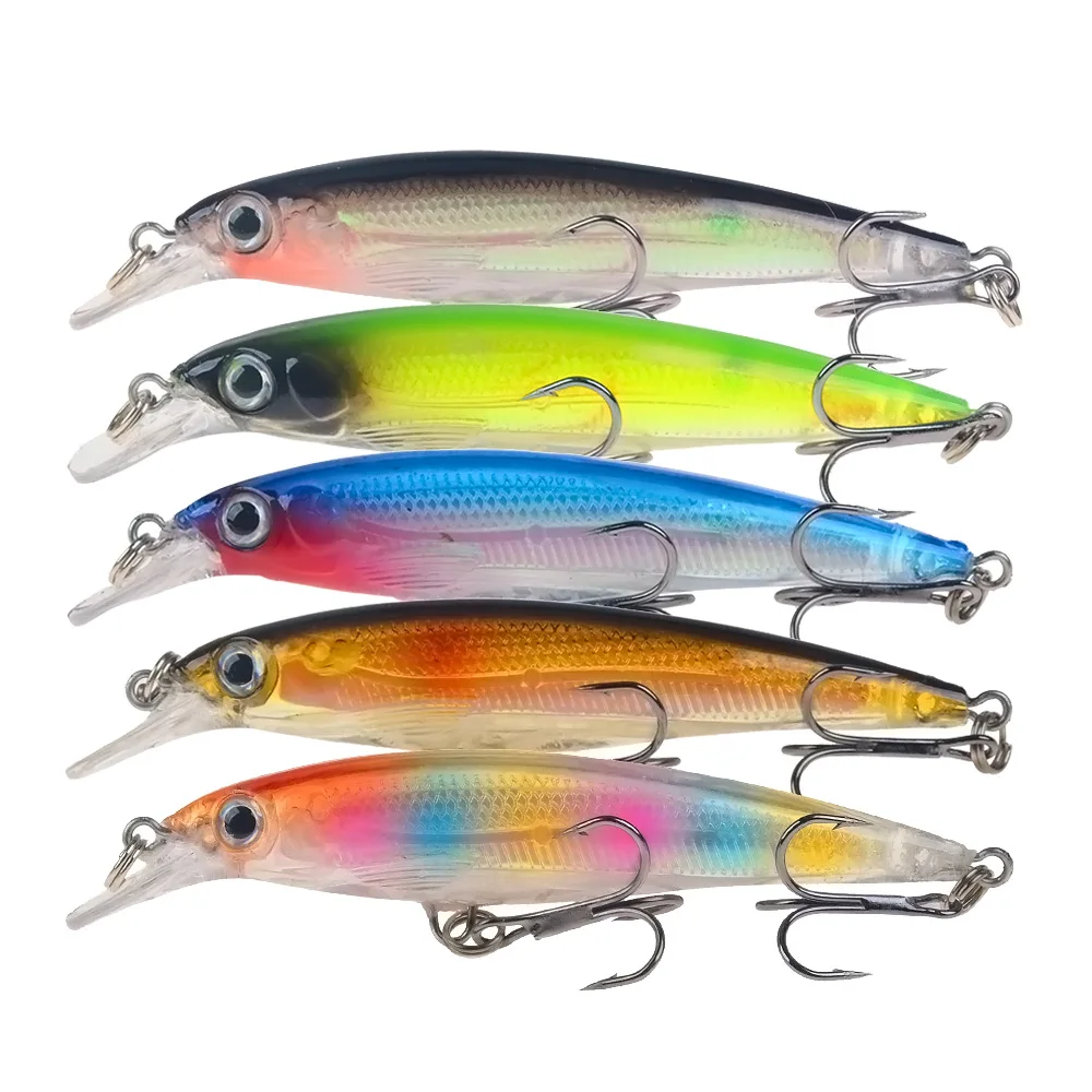 Wobblers Señuelos de pesca de pececillos, anzuelos Crankbait, aparejos de manivela, 7cm/4,3g, 1 unidad - imagen 5