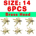 6PCS Brass SIZE 14