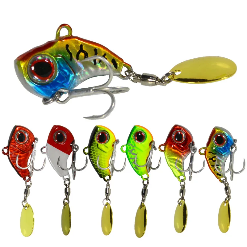 Señuelo de pesca de Metal VIB, cebo giratorio de hundimiento, Pin de cuchara, Crankbait, lentejuelas, aparejos de pesca, 9g, 13g, 16g, 22g, 1 pieza, novedad - imagen 2