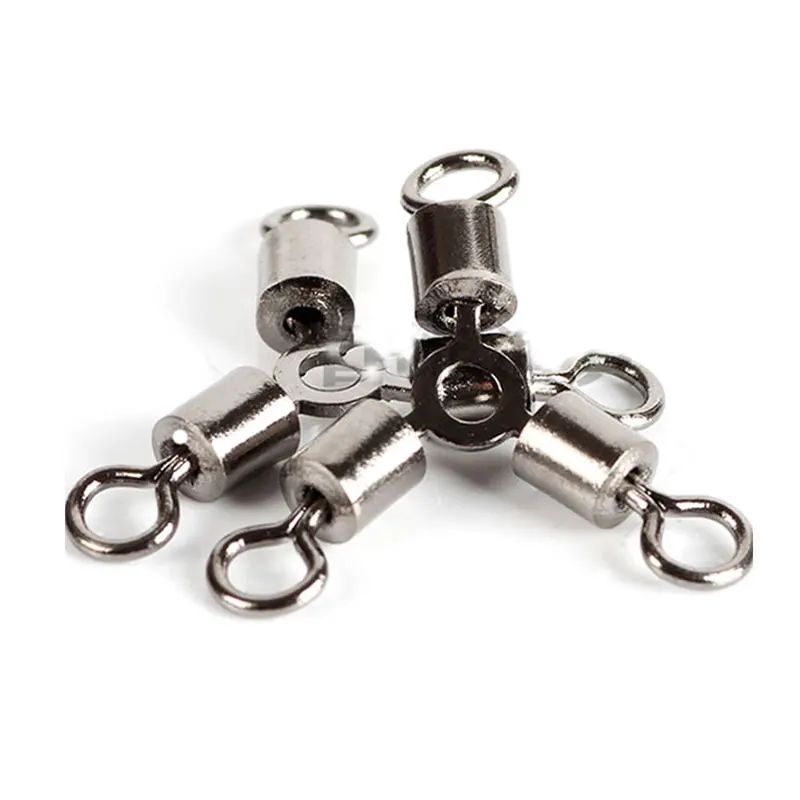 20 piezas de aleación de cobre de 3 vías, línea cruzada, giratorio, forma de O, anillo sólido líder, conector de aparejo, accesorio de aparejos de pesca - imagen 4