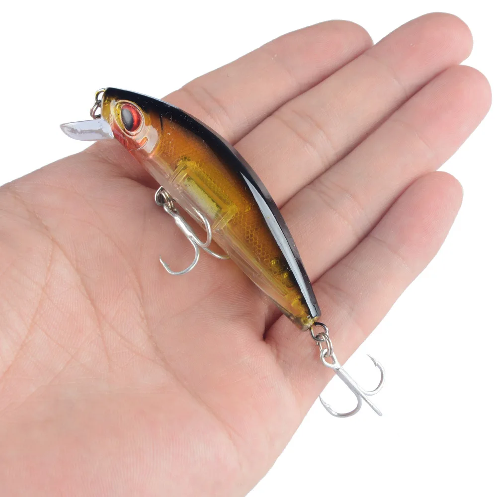 Señuelos de Pesca Minnow, cebo duro de 7cm, 11g, wobbler, Lucio, cebos artificiales de plástico para aparejos de pesca Crankbait, 1 pieza - imagen 5