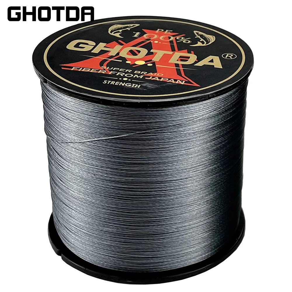 GHOTDA-Hilo de pesca trenzado, 300M, 9 hebras, 20-100LB, multifilamento, línea de pesca superfuerte, material japonés, Multicolor - imagen 4