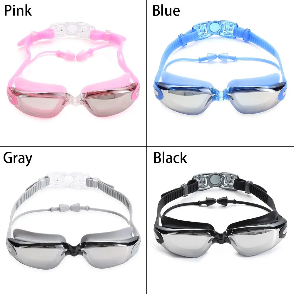 Gafas de natación para adultos y niños, lentes profesionales ajustables con Clip para la nariz, UV, antiniebla, protección ocular - imagen 2