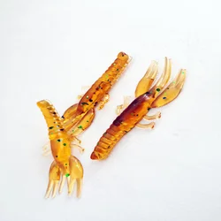 Señuelos blandos tipo gamba de silicona para trucha marina