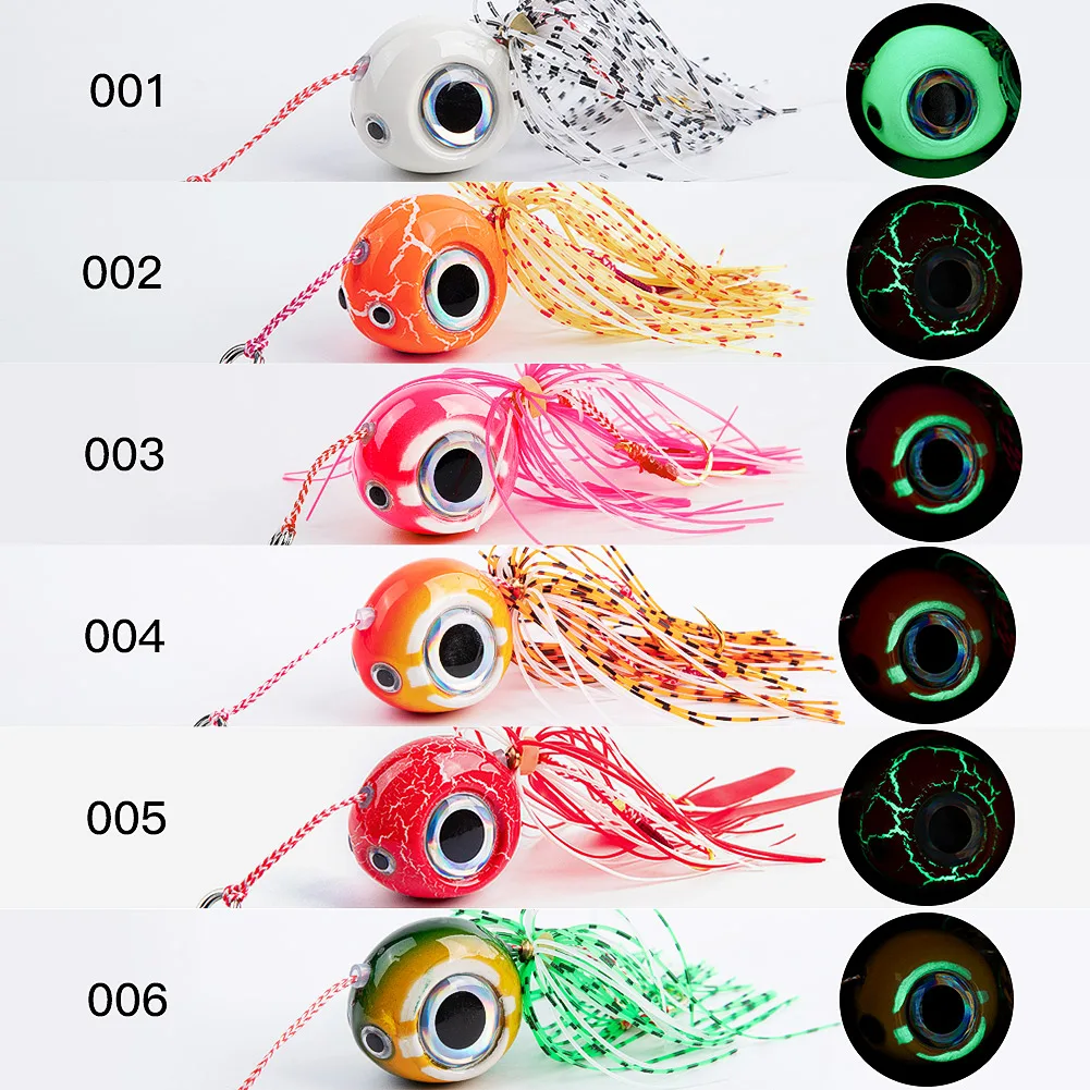 Noeby Kabura Tenya Sea Jig 40g 60g 80g 100g 120g Jigs señuelo de pesca Tai falda de goma para pargo barco de agua salada Señuelos de pesca - imagen 3