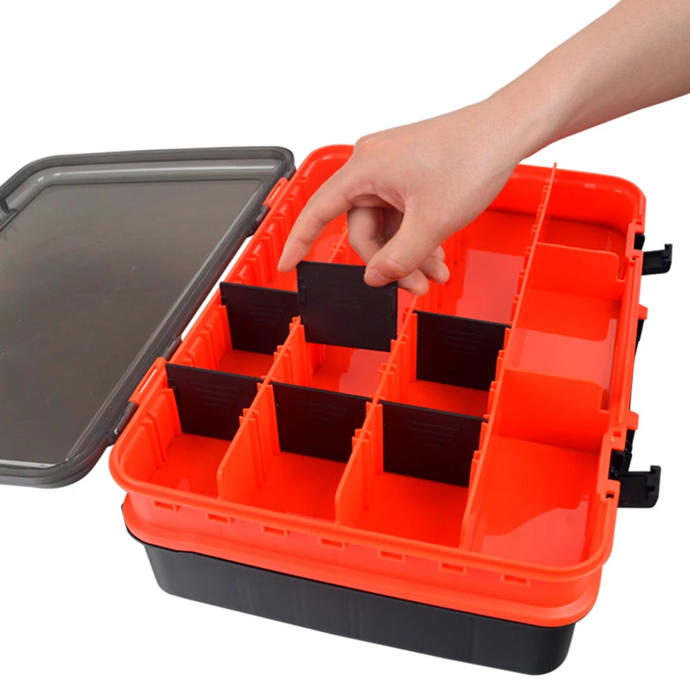 Caja portátil para Señuelos de Pesca, almacenamiento de aparejos de doble cara, X156G - imagen 5