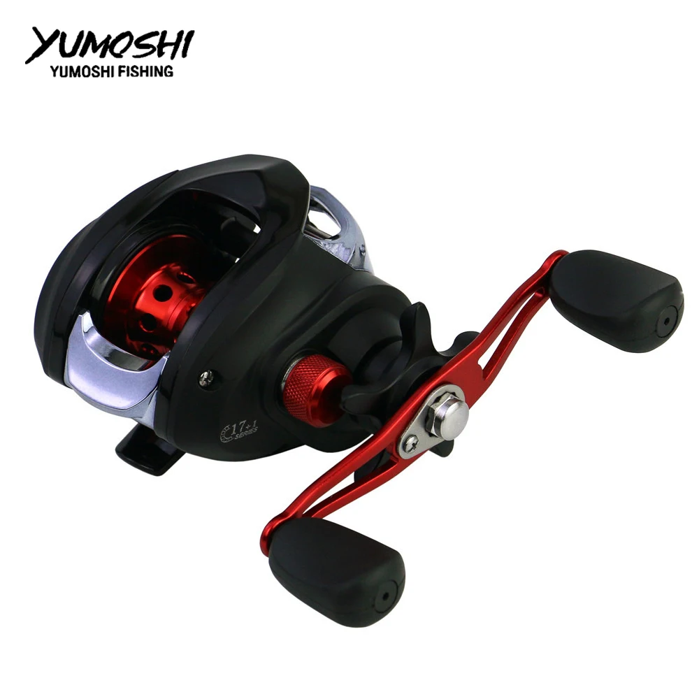 Yumoshi-carrete de pesca GLE200/201, carrete de Baitcast 6,3: 1, rueda de gota de agua de fundición de cebo falso, mano izquierda-derecha - imagen 3