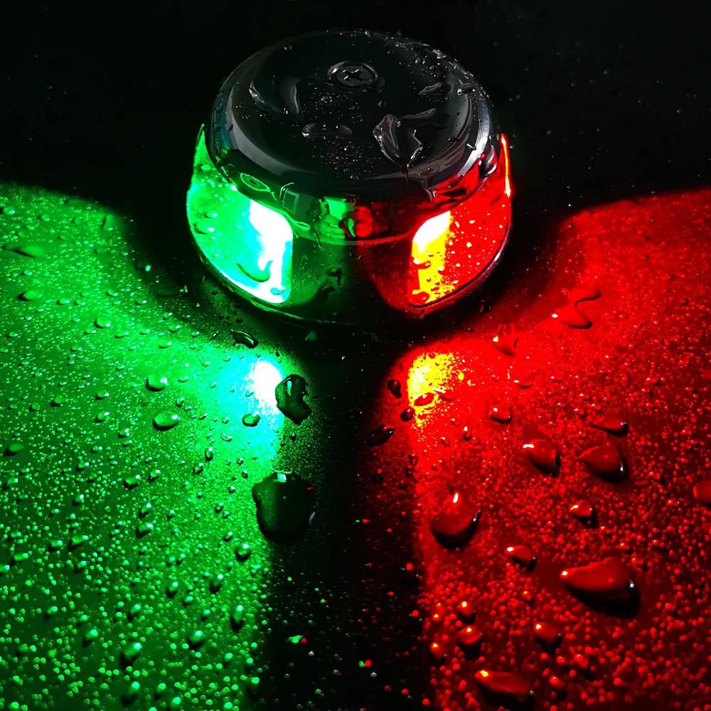 Luz de navegación bicolor LED barco – Rojo y verde acero inoxidable - imagen 5