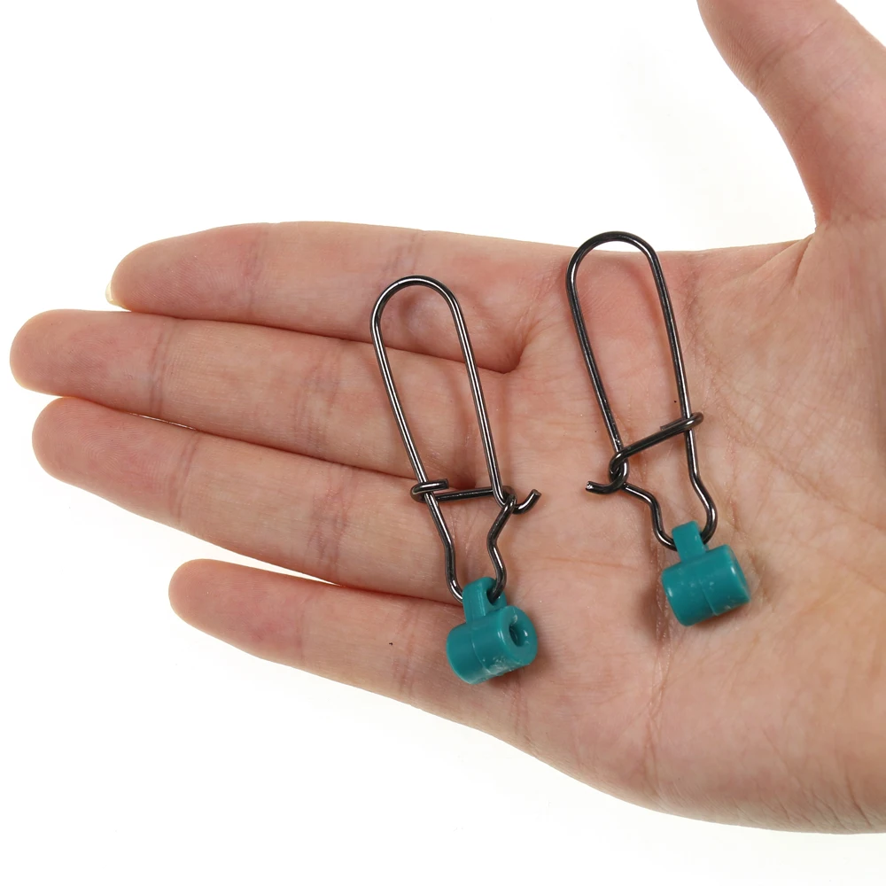 Cabezal giratorio de plástico verde para pesca en el mar, accesorios de conexión de línea de pesca, gancho fuerte, Sinker, 10 Uds.