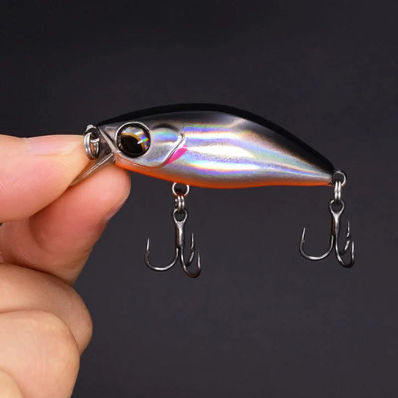 Mini Señuelos de Pesca Minnow de 45mm/4,5g, Wobblers de hundimiento, cebo duro de plástico Artificial, Crankbait, aparejos para lubina - imagen 2