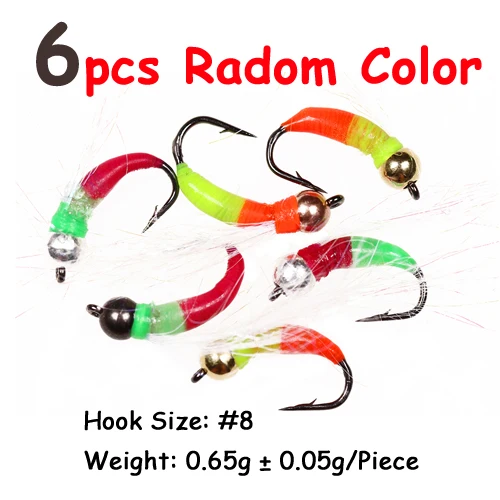 6pcs radom color