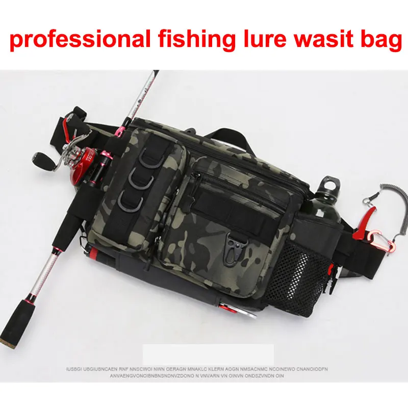 Riñonera de pesca, bolso cruzado de un solo hombro, almacenamiento de utilidad, caja de pesca, XA256G - imagen 3