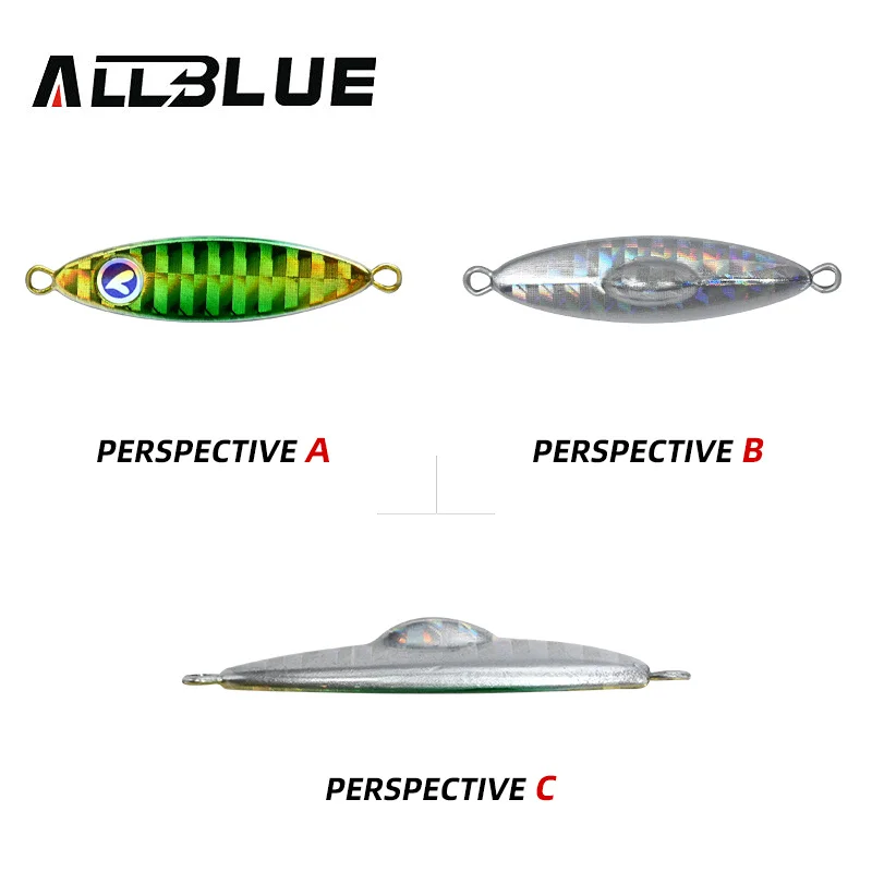 ALLBLUE SEABLUE Mini cuchara de plantilla de Metal 6g 10g cebo Artificial señuelo de pesca Shore Micro Jigging aparejos de lubina súper duros - imagen 3