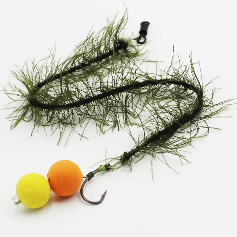 Línea de conexión de anzuelo de pesca de carpa, 5m, 25 35Lb, para aparejo de pelo, línea de aparejos de pesca de carpa Chod - imagen 4