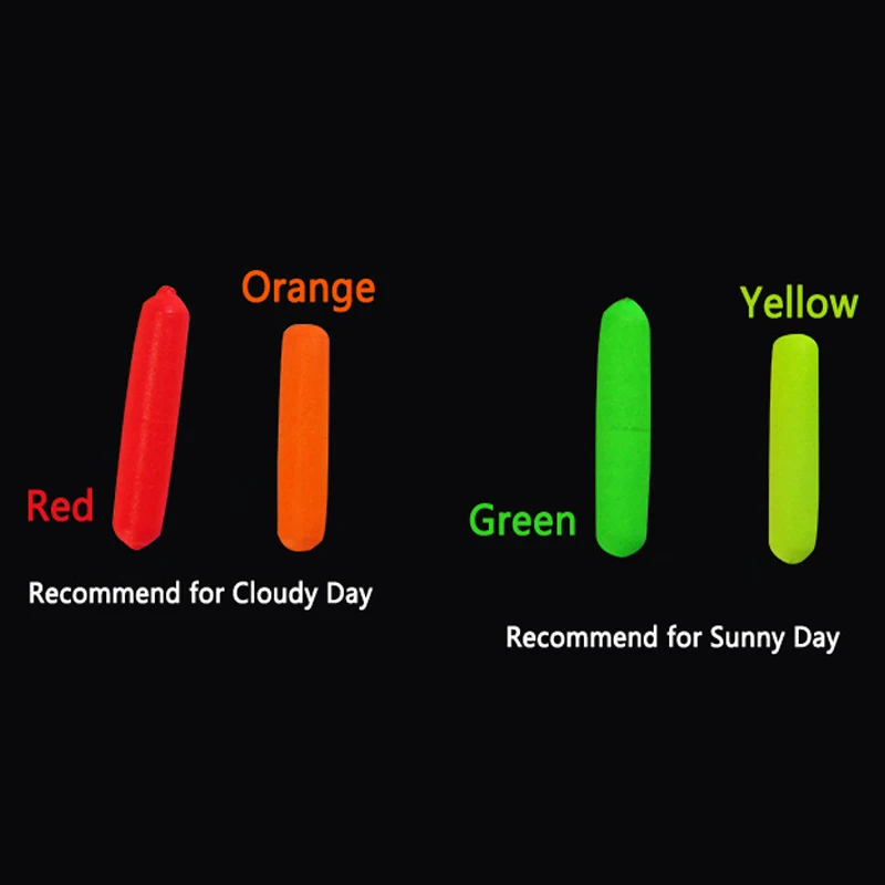 Bimoo-aparejo de cilindro EVA pequeño, punta de flotador de pesca, granos visuales, rojo, naranja, amarillo, verde, Terminal de parada, accesorios, 10 unidades - imagen 3